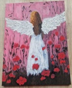 Anioł na płótnie. 