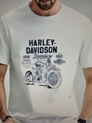 Harley Davidson t-shirt z nadrukiem z przodu KOSZULKA NA MOTOR L