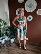 Sukienka Monstera liście 