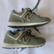 New Balance 574 zielone rozmiar 37 skóra