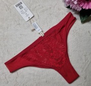 Czerwone majtki z koronką, rozmiar M, Scandale eco lingerie NOWE
