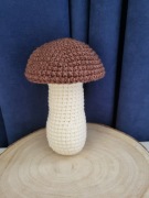 Grzyb na szydełku do dekoracji 