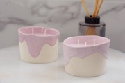 Ręcznie Robiona Świeczka Sojowa w Ceramicznej Formie -Wybór Kolorów