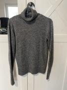 Mango rozmiar XS sweter wełna szary golf