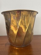 Osłonka, doniczka. Mosiądz. Antyk, vintage, stara. 