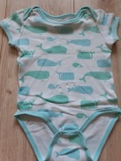 Bawełniane body dla chłopca 80 krótki rękaw