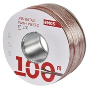 EMOS Kabel głośnikowy OFC 2 x 1,0 mm², 100 m, z czystej miedzi