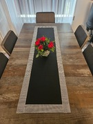 Bieznik z ekoskórki glamour z cyrkoniami 100x35 