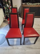 Krzesła Black Red White ekoskóra.