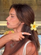 Spinka do włosów klamra żółty kwiat