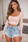 Bluzka krotsza crop top
