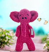 Różowy słoń, słonik na szczęście, handmade, WALENTYNKI, DZIEŃ KOBIET