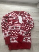 Świąteczne sweterki swetry renifer, hearts