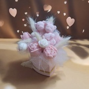 FLOWER BOX ŚWIECA SOJOWA WIECZNY BUKIET OKOLICZNOŚCIOWY DZIEŃ BABCI DZIADKA