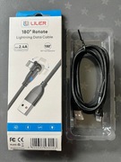 kabel Lightning marki LILER z obrotową końcówką 180° dł. 2m