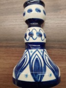 Ceramika łuzycka świecznik kobaltowy