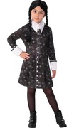 Kostium Wednesday Addams dla dziewczynki strój przebranie nowy 142-147 cm