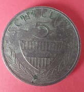 Moneta Austria 5 szylingów austriackich (5 Schilling) 1983