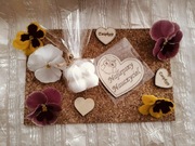 Mydełko zapachowe bubble i serce jako magnes podziękowania dla nauczyciela 