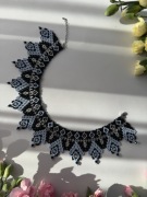 Fioletowy naszyjnik | Ręcznie robiony naszyjnik | Sylyanka | Krywulka |