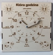 Zegar do nauki odczytu godzin.