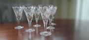 Kieliszki kryształ ręcznie szlifowane 6szt. wódka, likier, nalewka, sznaps