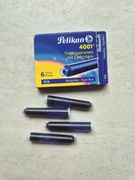 Pelikan 4001 naboje, wkład do pióra kolor niebieski 4sztuki