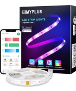 MYPLUS Taśma LED RGB, 5m, ze zmianą kolorów i synchronizacją muzyki pilot