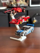 Lego Speed Champions- stojak stand ekspozytor - trzymiejscowy - biały
