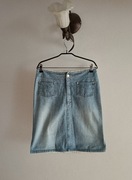 Spódnica dżinsowa do kolan błękitna Jackpot by Carli Gry 3 38