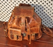Skórzany plecak damski marki Stilord , vintage