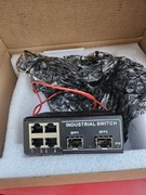 Switch poe 10/100/1000Mb  4porty lan 2sfp na szynę  niezarządzalny 