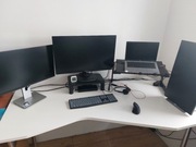 Solidne biurko 160 na 70-90, cały blat bez łączenia, białe