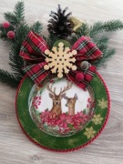 Bombka rękodzieło decoupage 