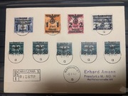 List Polecony Warszawa 1940  Generalne Gubernatorstwo R-Brief do Frankfurtu