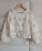 Bluzka z kwiatami 3 D 40 L M róże zara cocomore 