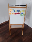 TABLICA DWUSTRONNA DLA DZIECI MAGNETYCZNA I KREDOWA 