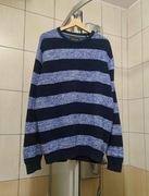 męski sweter Jacks rozmiar XL kolor granatowy niebieski błękitny wzór w sz