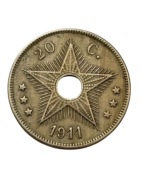 Kongo Belgijskie 20 centimes 1911 rok 