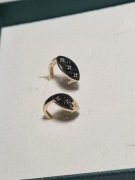 Kolczyki złote - świecące kobry