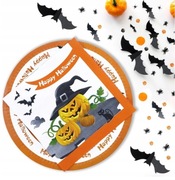 Talerze Jednorazowe Papierowe Halloween Zestaw 20szt + Serwetki 20szt