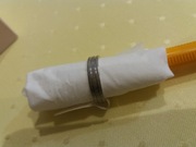 srebrny pierścionek fi 16