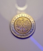 Moneta 5 zł z 2016 roku obiegowa 5zl złotych 2016r rok obiegowe RZADKA