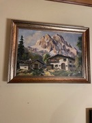 MAGDALENA STARZYCKA - Pejzaż Alpy - olej 2000 rok