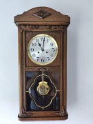 428 Zegar wiszący mechaniczny Haller Benzing - antyk