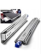 AOLISHENG prowadnica szyna do szuflad 750 mm 100 kg nośności blokada 2 szt