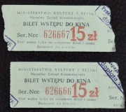 1974, Mini.Kultury i Sztuki, 2x bilet Kino WARS, przedsprzedaż dopłata 15zł