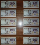 20 zł 1982r - 10 różnch serii