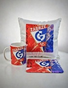 Gornik Zabrze prezent dla kibica piłki nożnej Ekstraklasa poduszka kubek po