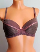 Biustonosz push-up odpinane ramiączka Mat Ombra cappucino pomarańcz 65E